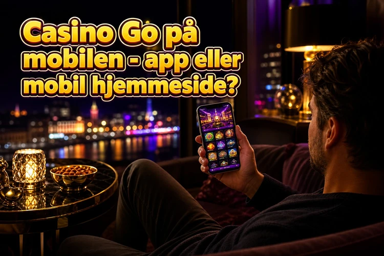 Casino Go på mobilen - app eller mobil hjemmeside?